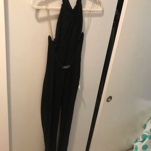 Black halter jumpsuit